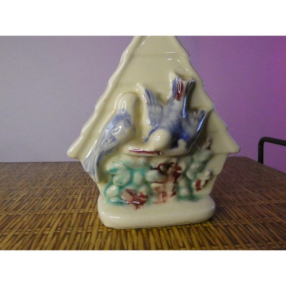 Vintage Shawnee Birdhouse Wall Pockets/Planter - Picture 8 of 9